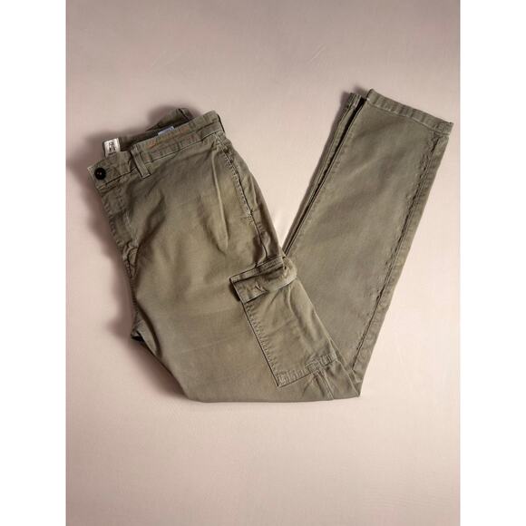 Hiroshi Kato Navy Nail Stretch Cargo Pants — 34 (Dark Green) - Picture 14 of 16